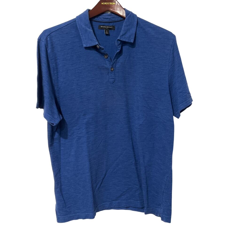 Banana Republic, Blue, Golf Shirt, Size L, KB310